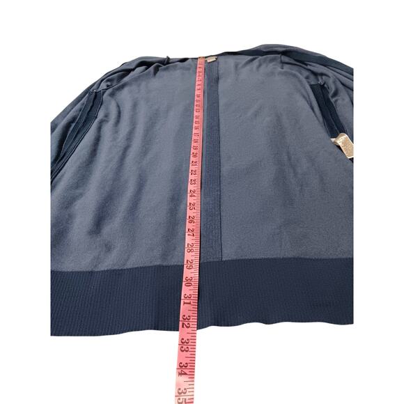 NEW CHICO'S 3 Long Cardigan Sweater Topper Duster XL SOFT Blue Office Career - Picture 7 of 14